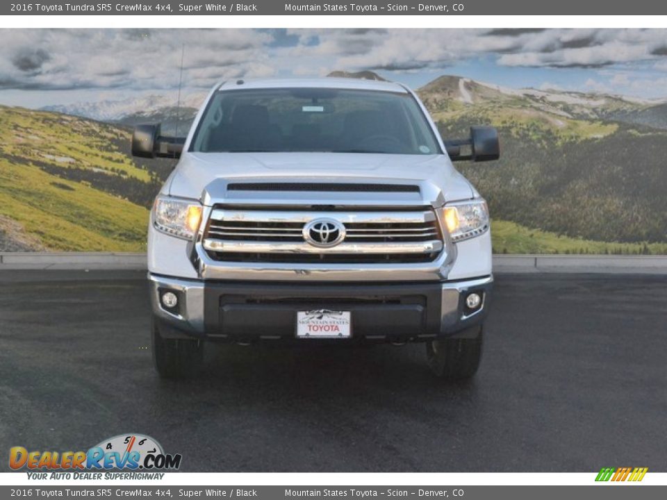 2016 Toyota Tundra SR5 CrewMax 4x4 Super White / Black Photo #2