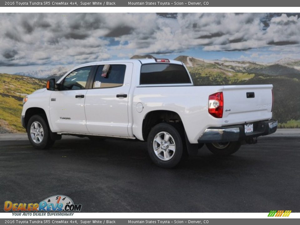 2016 Toyota Tundra SR5 CrewMax 4x4 Super White / Black Photo #3