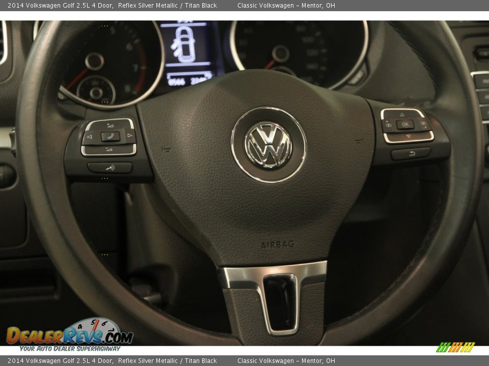 2014 Volkswagen Golf 2.5L 4 Door Reflex Silver Metallic / Titan Black Photo #6