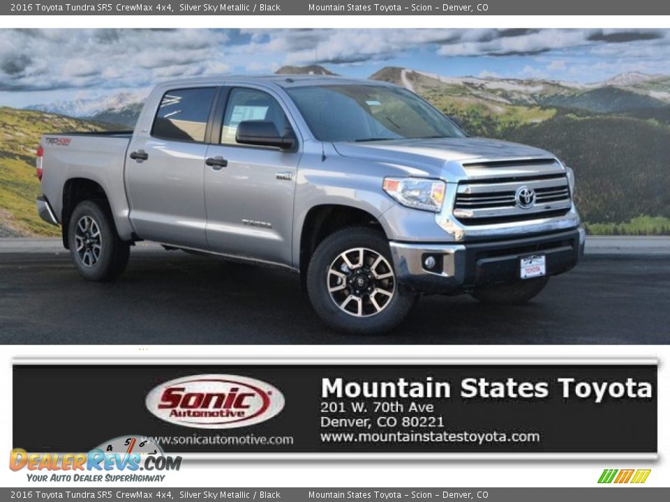 2016 Toyota Tundra SR5 CrewMax 4x4 Silver Sky Metallic / Black Photo #1