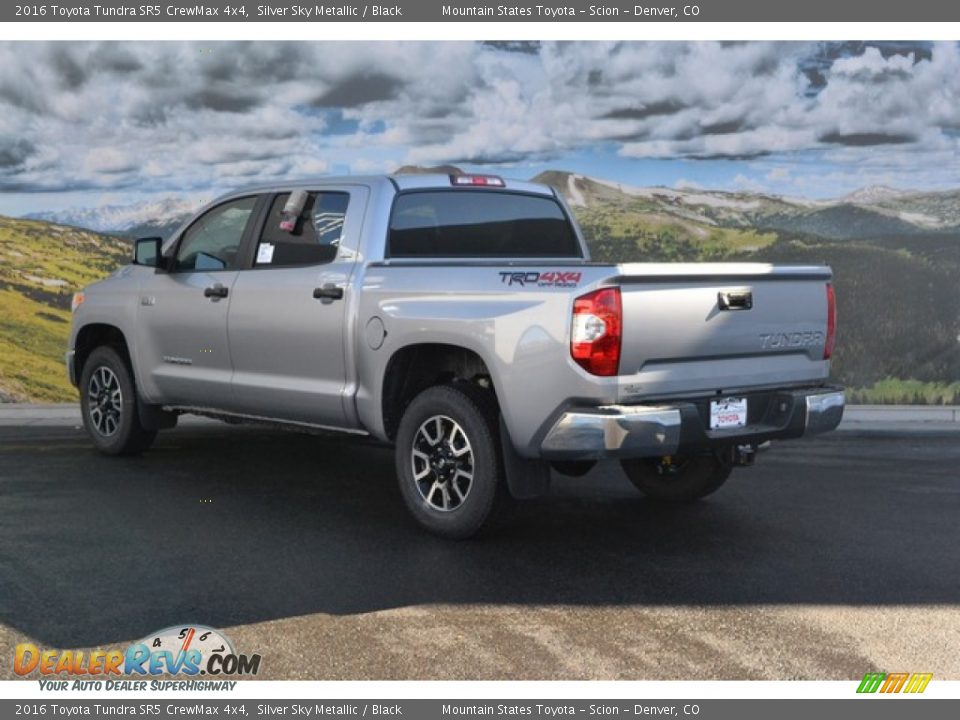 2016 Toyota Tundra SR5 CrewMax 4x4 Silver Sky Metallic / Black Photo #3