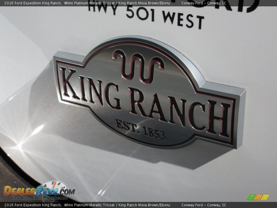 2016 Ford Expedition King Ranch White Platinum Metallic Tricoat / King Ranch Mesa Brown/Ebony Photo #6