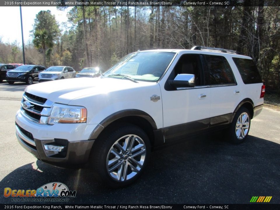 2016 Ford Expedition King Ranch White Platinum Metallic Tricoat / King Ranch Mesa Brown/Ebony Photo #13