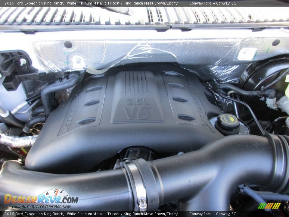 2016 Ford Expedition King Ranch White Platinum Metallic Tricoat / King Ranch Mesa Brown/Ebony Photo #15