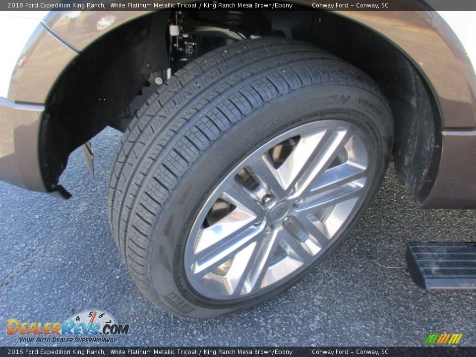 2016 Ford Expedition King Ranch White Platinum Metallic Tricoat / King Ranch Mesa Brown/Ebony Photo #16