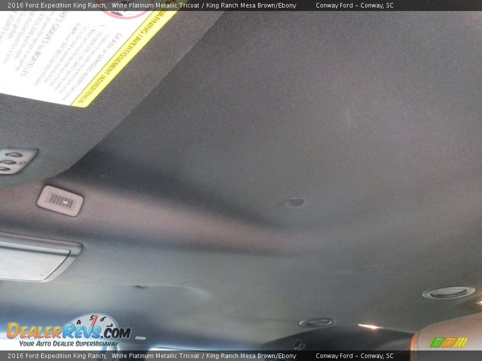 2016 Ford Expedition King Ranch White Platinum Metallic Tricoat / King Ranch Mesa Brown/Ebony Photo #19