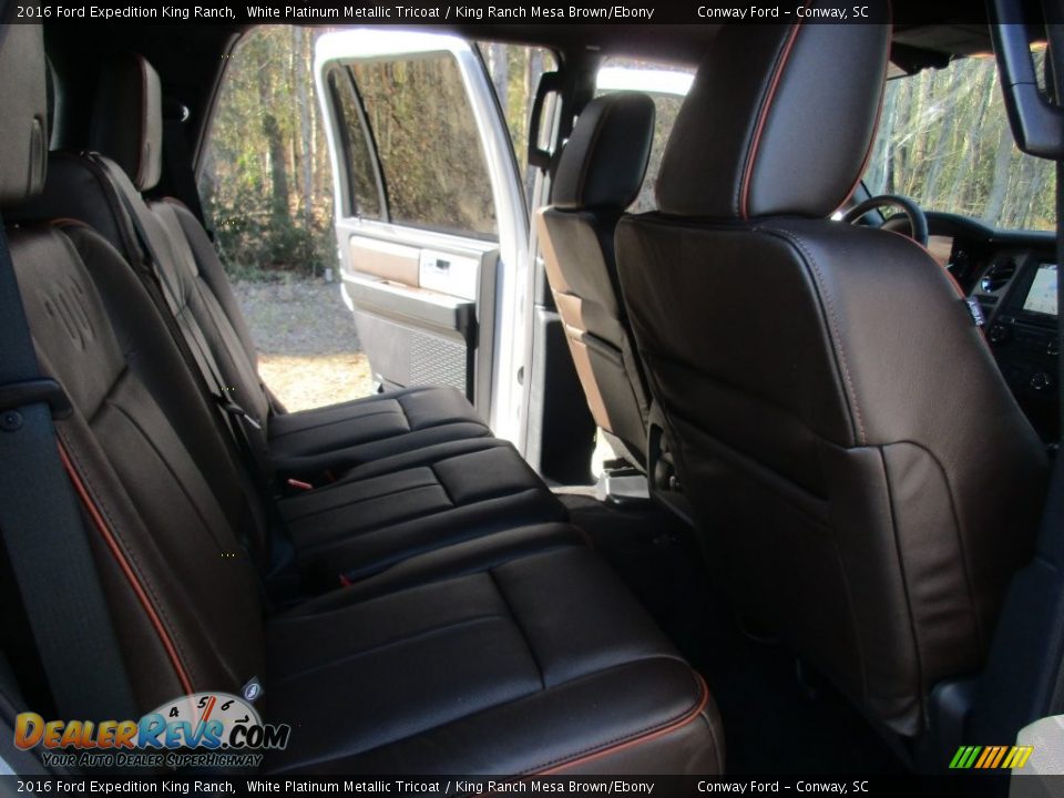 2016 Ford Expedition King Ranch White Platinum Metallic Tricoat / King Ranch Mesa Brown/Ebony Photo #24