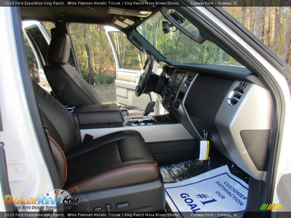 2016 Ford Expedition King Ranch White Platinum Metallic Tricoat / King Ranch Mesa Brown/Ebony Photo #25