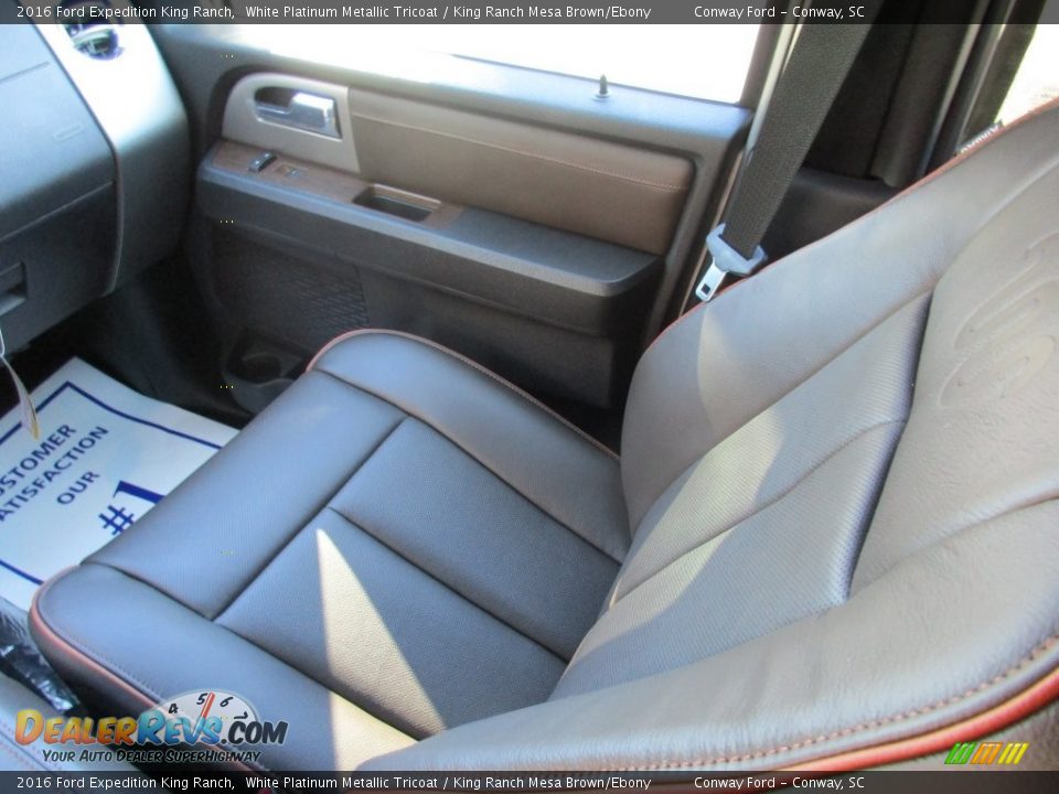 2016 Ford Expedition King Ranch White Platinum Metallic Tricoat / King Ranch Mesa Brown/Ebony Photo #26