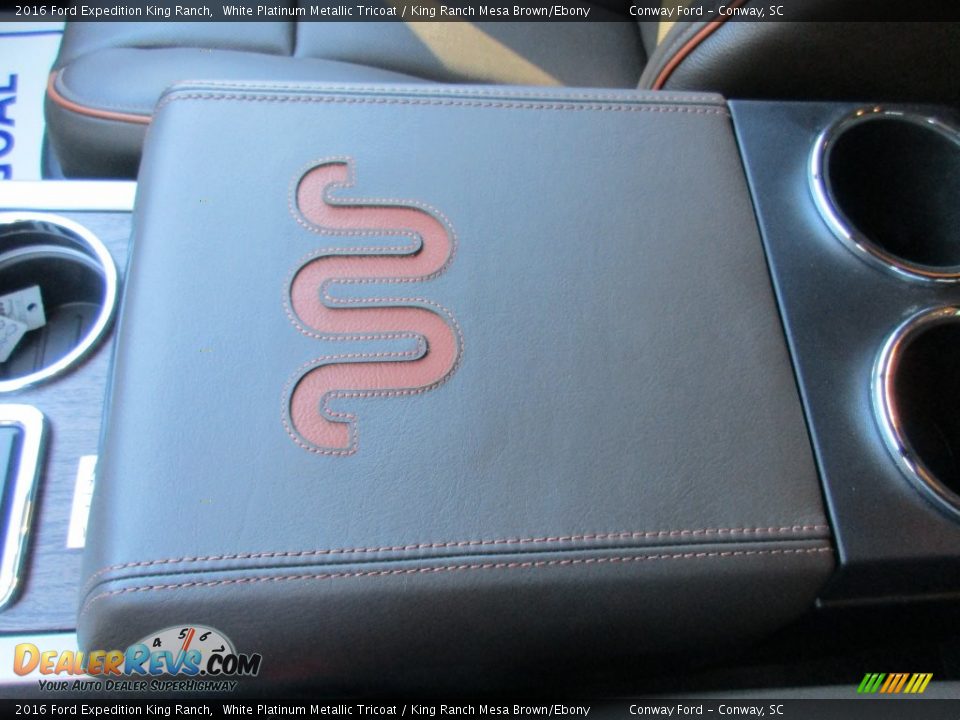 2016 Ford Expedition King Ranch White Platinum Metallic Tricoat / King Ranch Mesa Brown/Ebony Photo #28