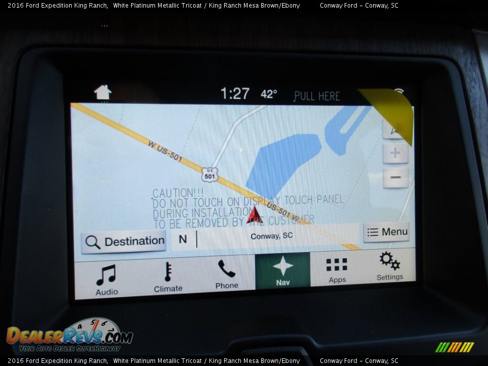 2016 Ford Expedition King Ranch White Platinum Metallic Tricoat / King Ranch Mesa Brown/Ebony Photo #32