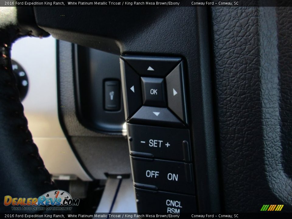 2016 Ford Expedition King Ranch White Platinum Metallic Tricoat / King Ranch Mesa Brown/Ebony Photo #35