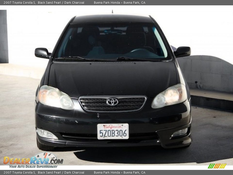 2007 Toyota Corolla S Black Sand Pearl / Dark Charcoal Photo #7