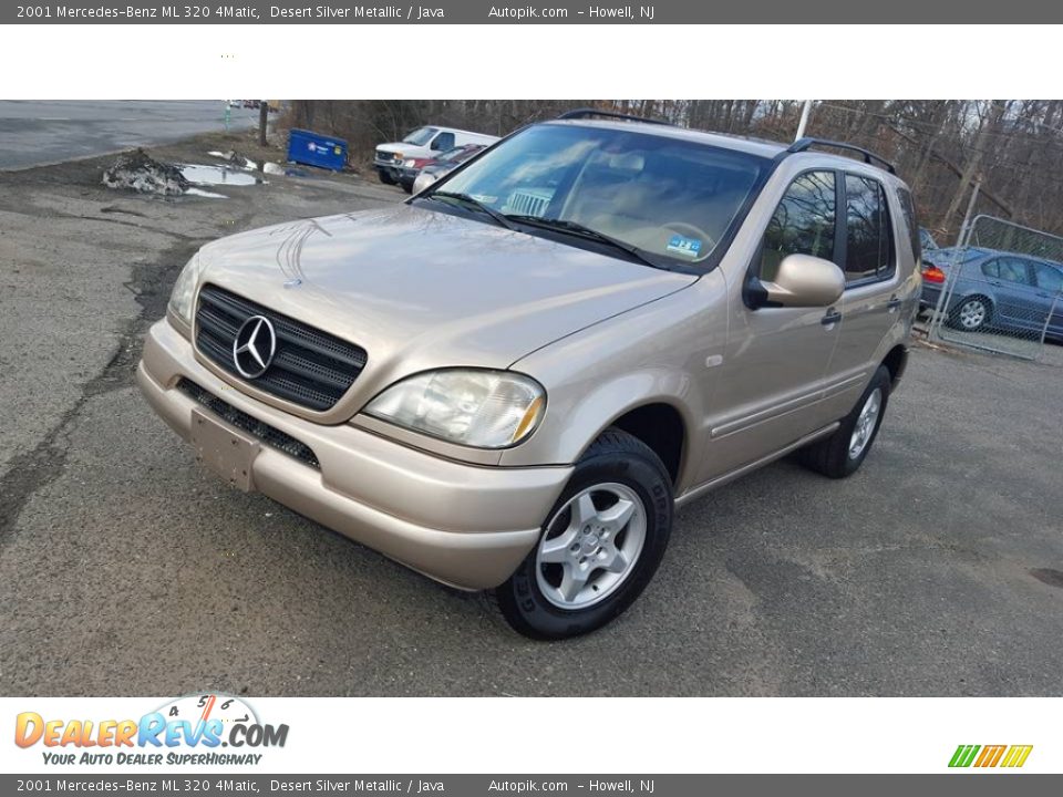 2001 Mercedes-Benz ML 320 4Matic Desert Silver Metallic / Java Photo #11