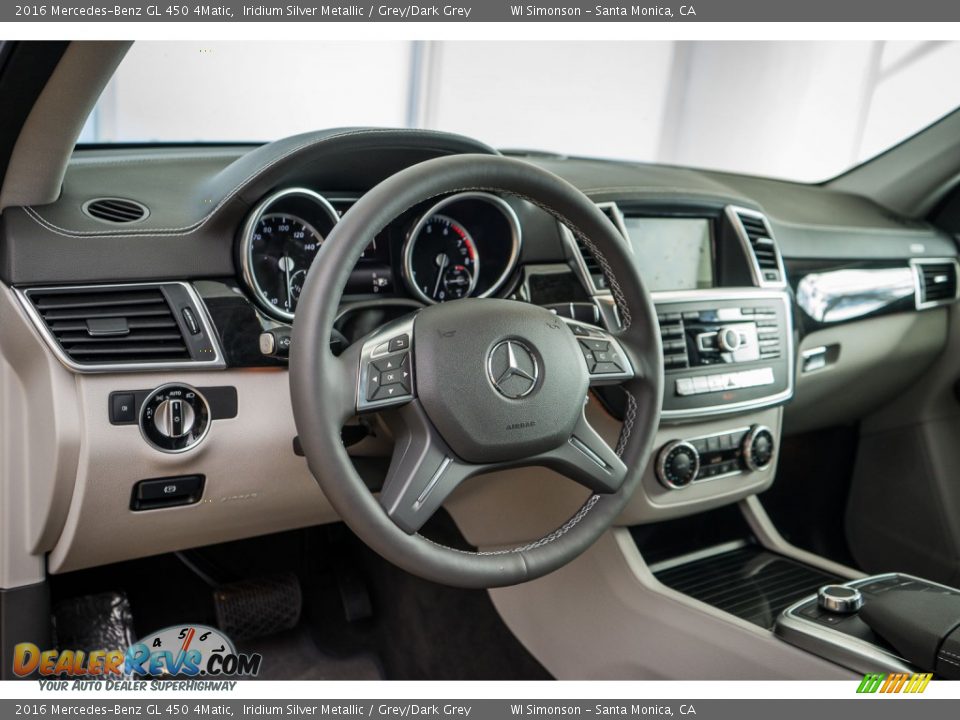 2016 Mercedes-Benz GL 450 4Matic Iridium Silver Metallic / Grey/Dark Grey Photo #5
