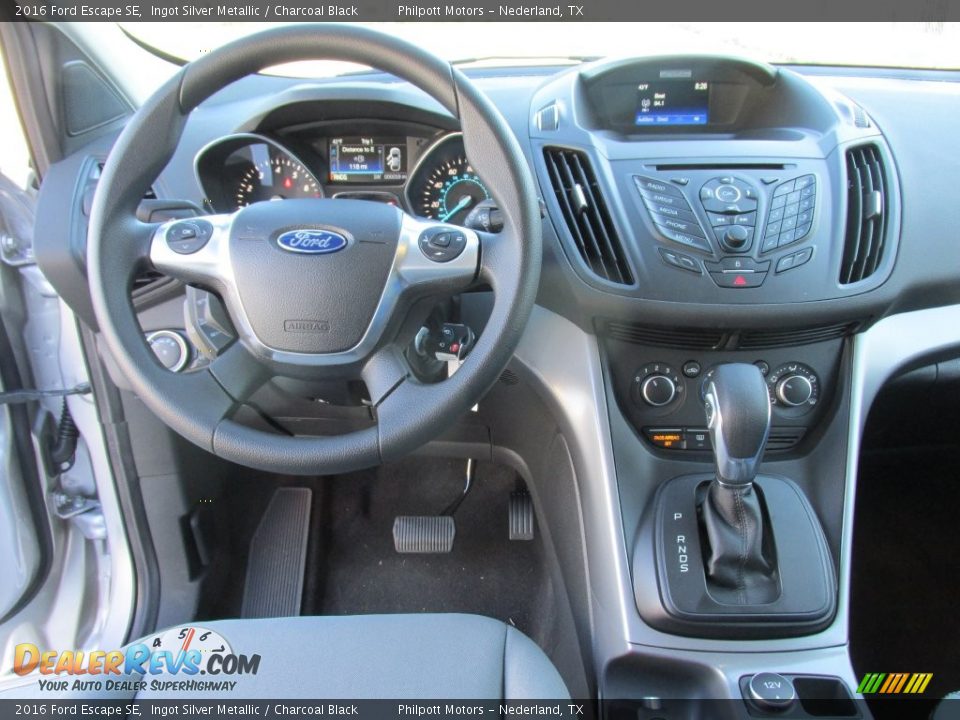 2016 Ford Escape SE Ingot Silver Metallic / Charcoal Black Photo #23