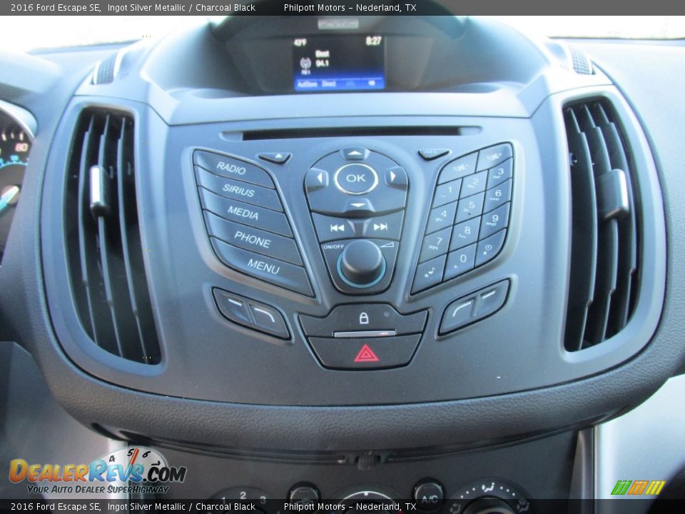 2016 Ford Escape SE Ingot Silver Metallic / Charcoal Black Photo #25