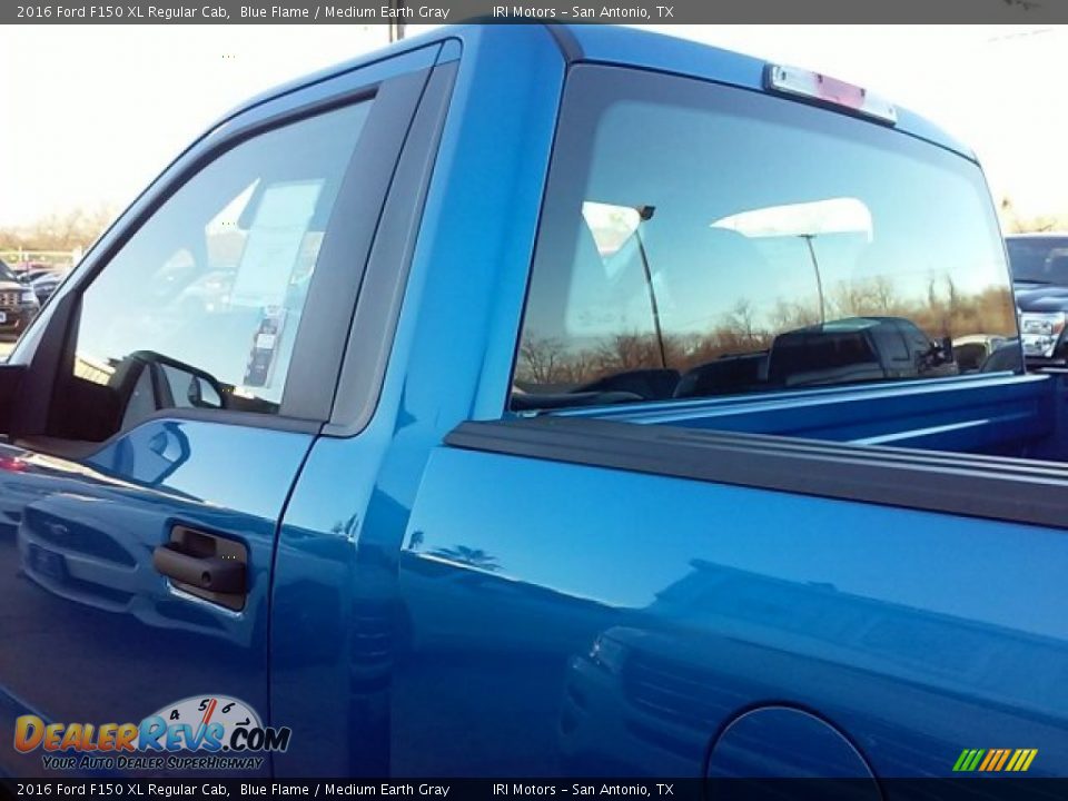 2016 Ford F150 XL Regular Cab Blue Flame / Medium Earth Gray Photo #9