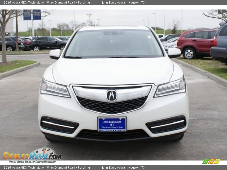 2016 Acura MDX Technology White Diamond Pearl / Parchment Photo #2