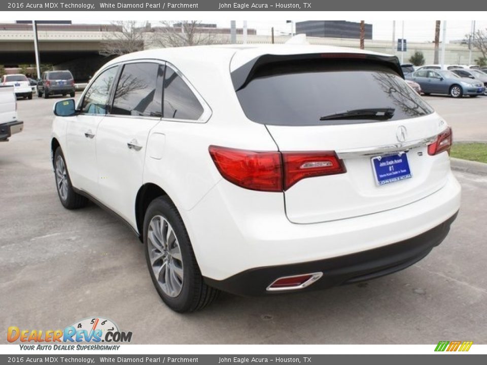 2016 Acura MDX Technology White Diamond Pearl / Parchment Photo #5