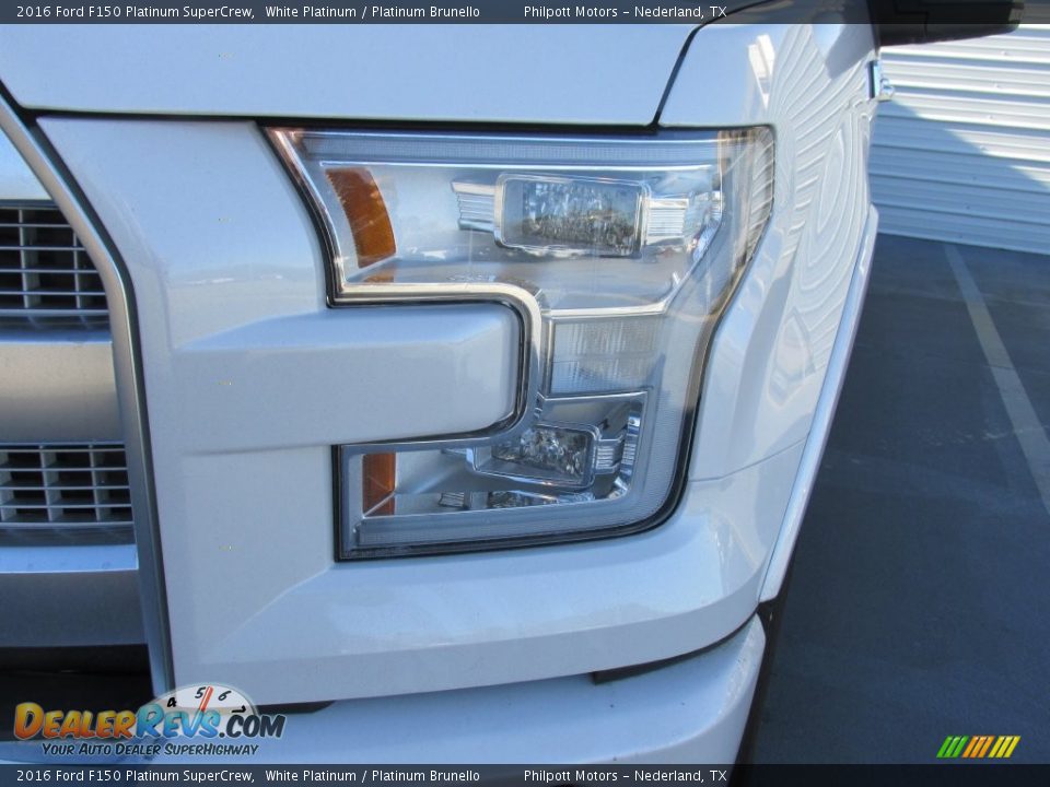 2016 Ford F150 Platinum SuperCrew White Platinum / Platinum Brunello Photo #9
