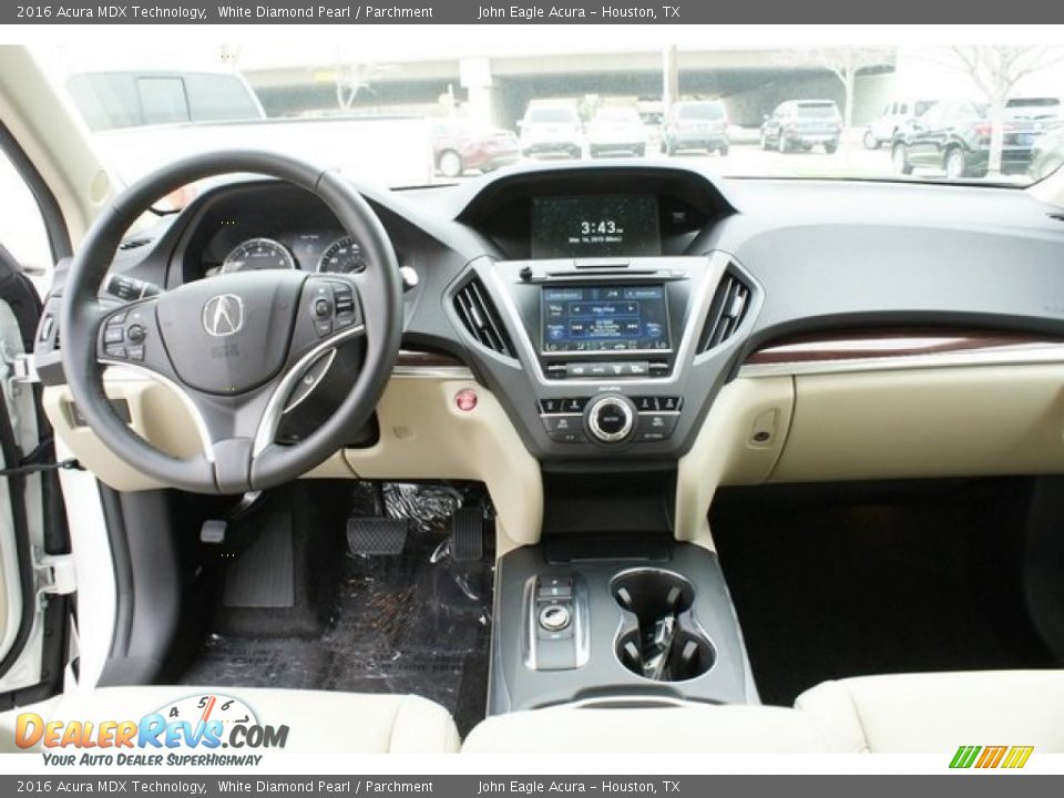 2016 Acura MDX Technology White Diamond Pearl / Parchment Photo #9