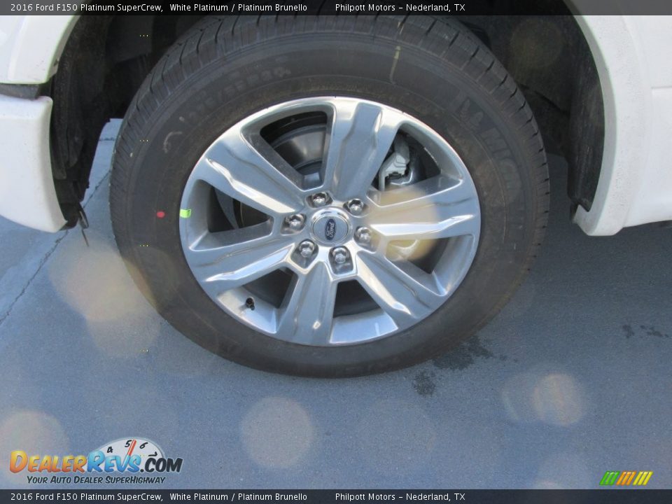 2016 Ford F150 Platinum SuperCrew White Platinum / Platinum Brunello Photo #11