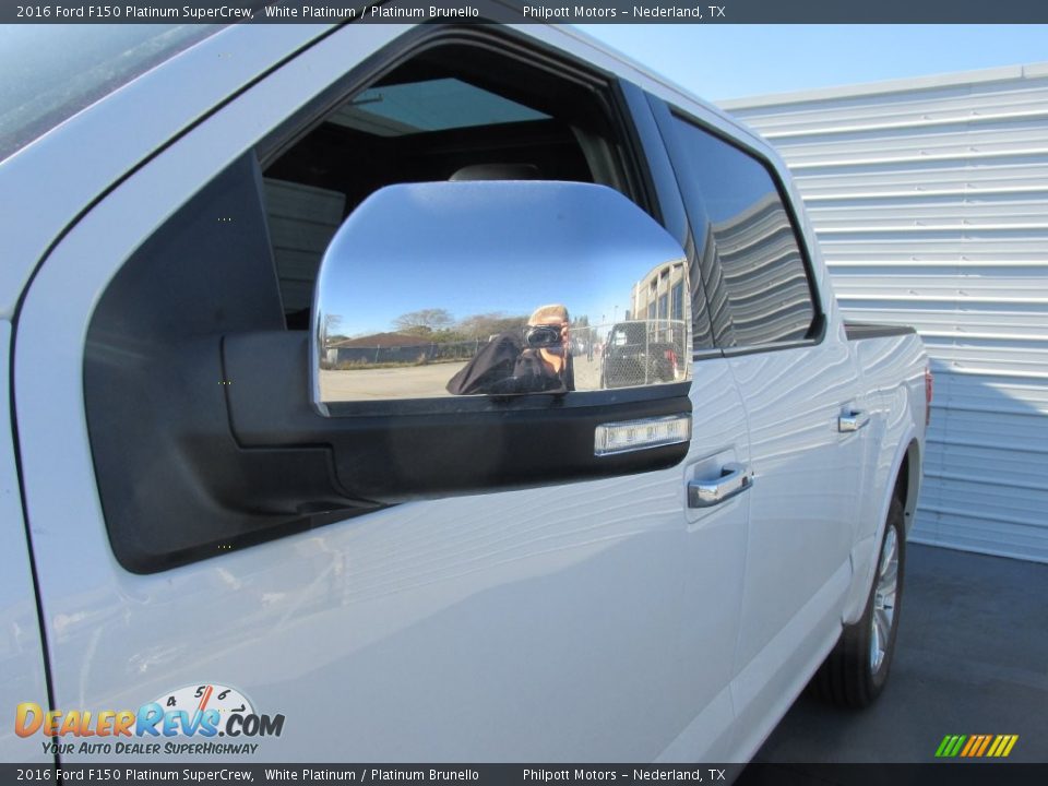 2016 Ford F150 Platinum SuperCrew White Platinum / Platinum Brunello Photo #12