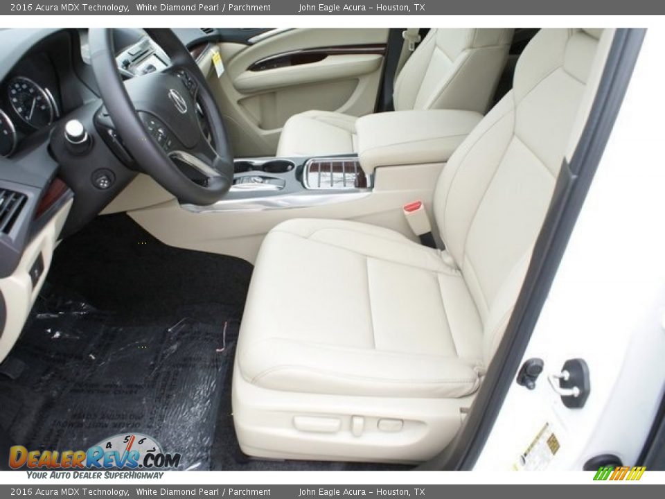 2016 Acura MDX Technology White Diamond Pearl / Parchment Photo #11