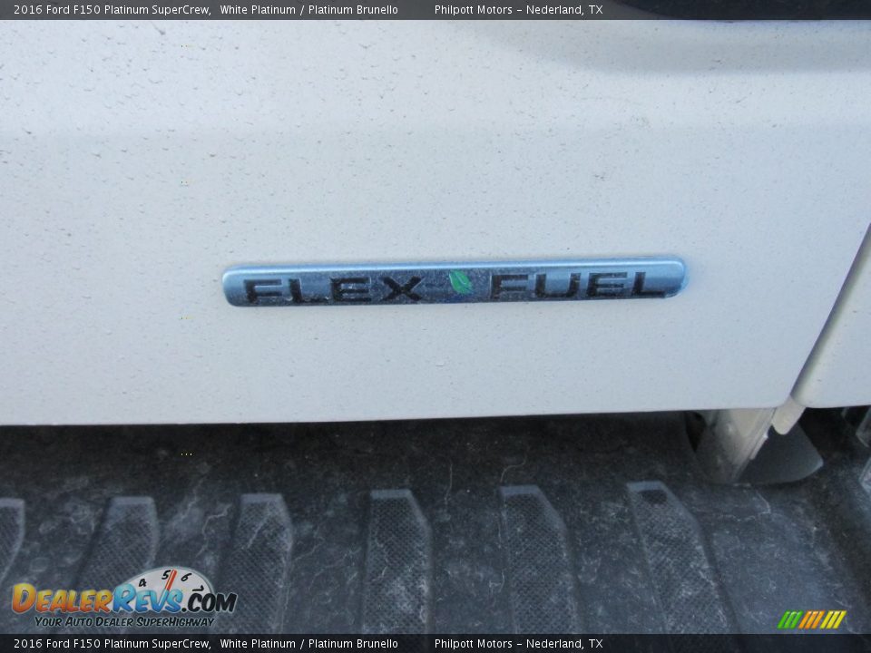 2016 Ford F150 Platinum SuperCrew White Platinum / Platinum Brunello Photo #14
