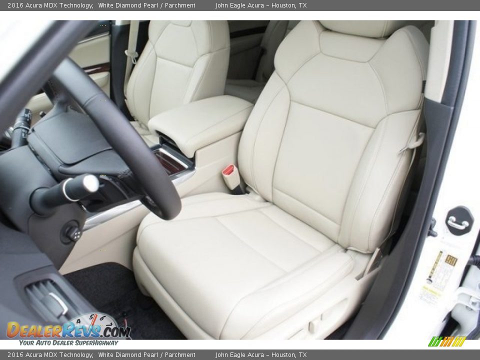 2016 Acura MDX Technology White Diamond Pearl / Parchment Photo #12