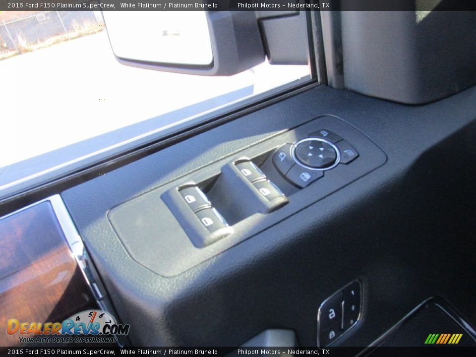 2016 Ford F150 Platinum SuperCrew White Platinum / Platinum Brunello Photo #19