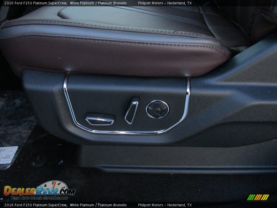 2016 Ford F150 Platinum SuperCrew White Platinum / Platinum Brunello Photo #21