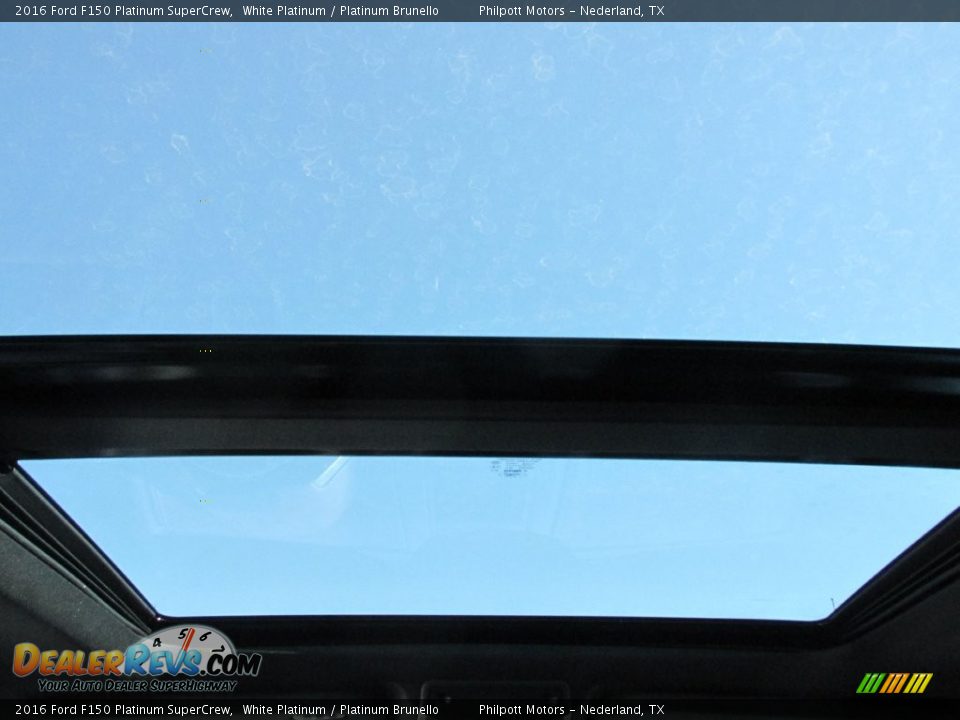 2016 Ford F150 Platinum SuperCrew White Platinum / Platinum Brunello Photo #22