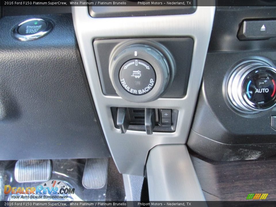 2016 Ford F150 Platinum SuperCrew White Platinum / Platinum Brunello Photo #29