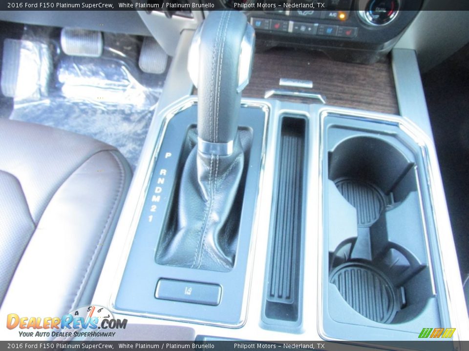 2016 Ford F150 Platinum SuperCrew White Platinum / Platinum Brunello Photo #30