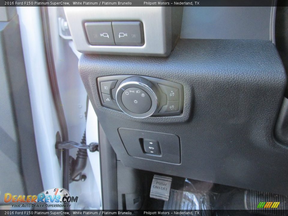 2016 Ford F150 Platinum SuperCrew White Platinum / Platinum Brunello Photo #34