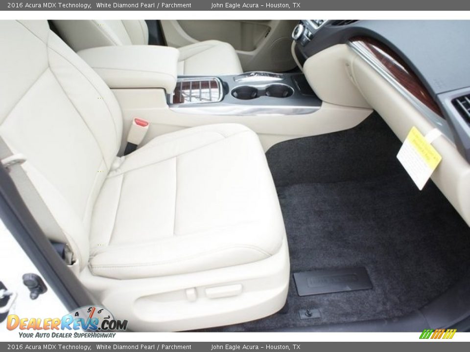 2016 Acura MDX Technology White Diamond Pearl / Parchment Photo #25
