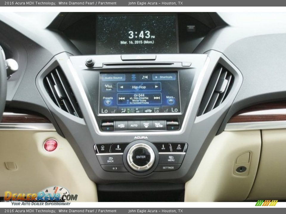 2016 Acura MDX Technology White Diamond Pearl / Parchment Photo #28