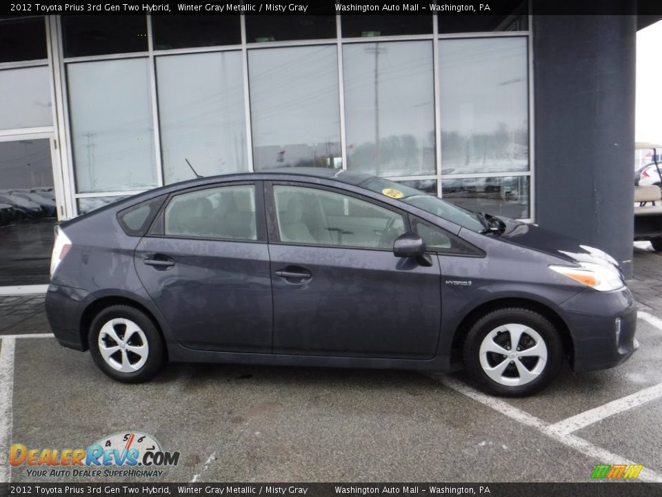 2012 Toyota Prius 3rd Gen Two Hybrid Winter Gray Metallic / Misty Gray Photo #2