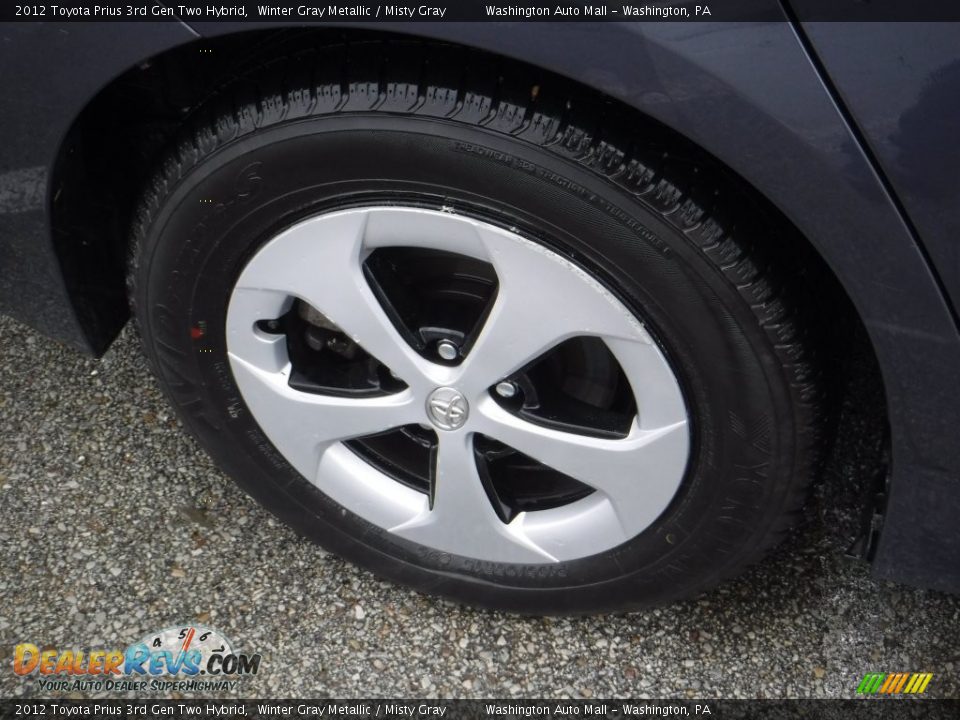 2012 Toyota Prius 3rd Gen Two Hybrid Winter Gray Metallic / Misty Gray Photo #3
