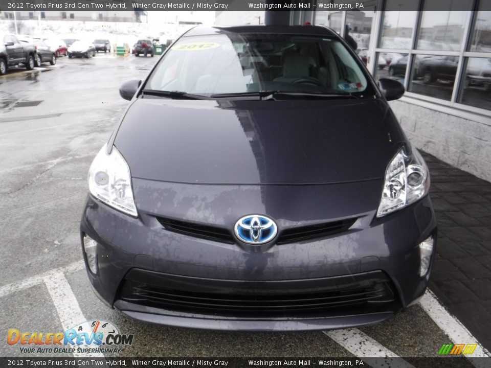 2012 Toyota Prius 3rd Gen Two Hybrid Winter Gray Metallic / Misty Gray Photo #4