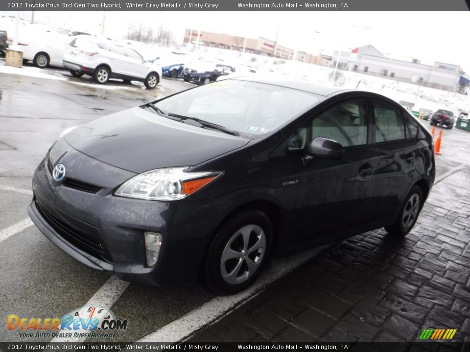 2012 Toyota Prius 3rd Gen Two Hybrid Winter Gray Metallic / Misty Gray Photo #5