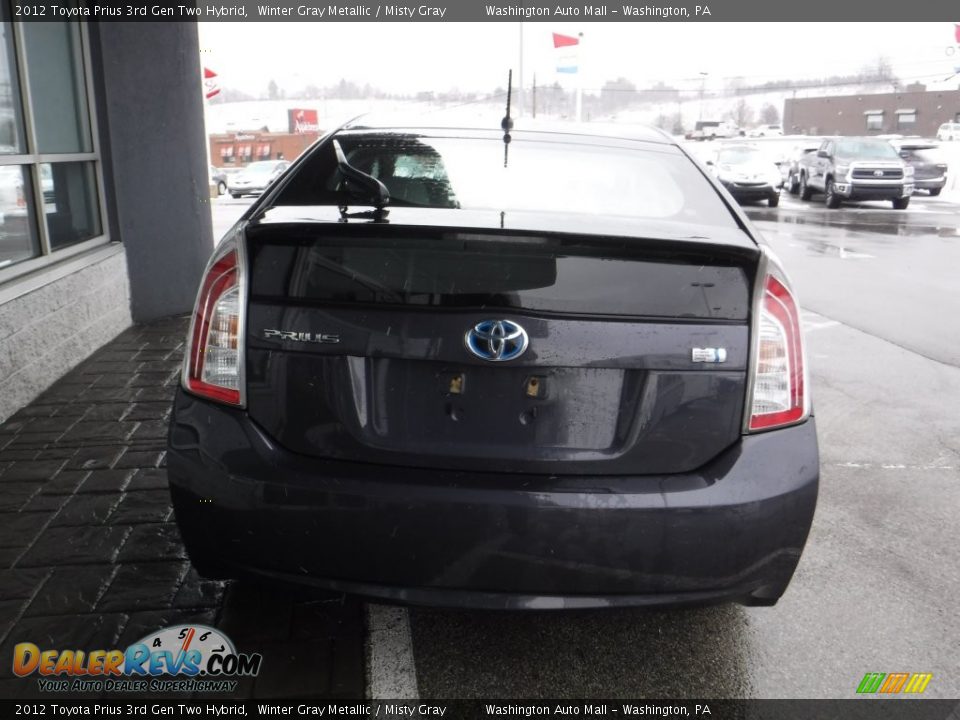 2012 Toyota Prius 3rd Gen Two Hybrid Winter Gray Metallic / Misty Gray Photo #6
