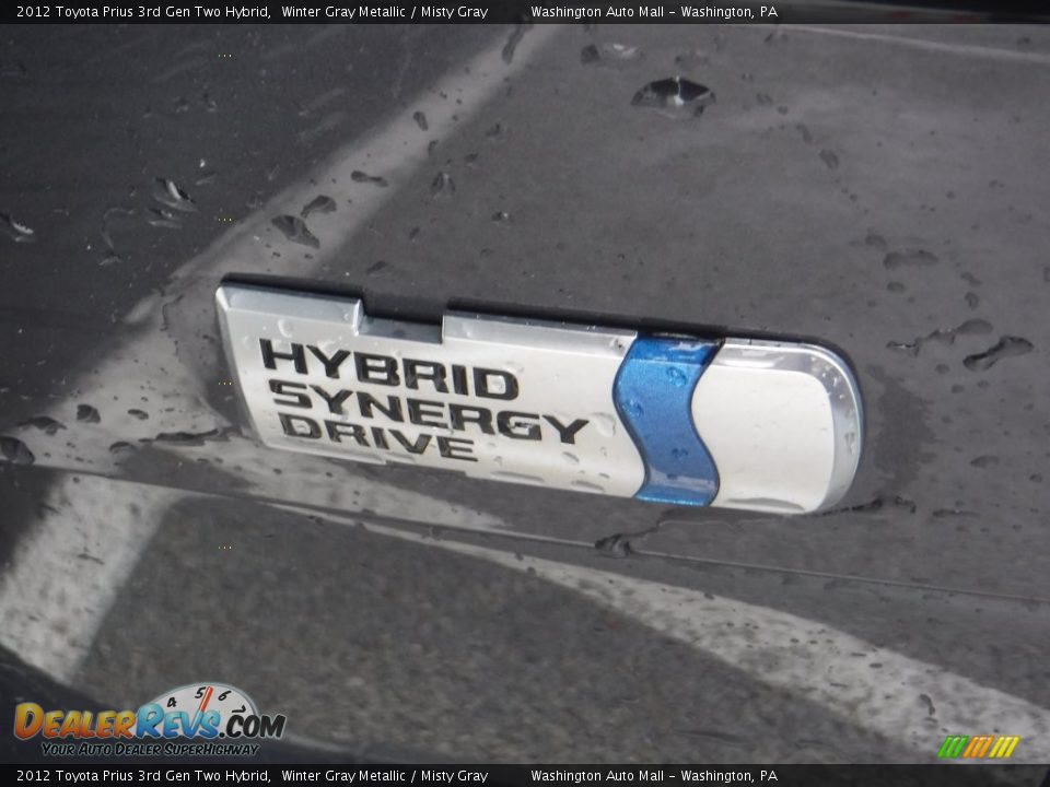 2012 Toyota Prius 3rd Gen Two Hybrid Winter Gray Metallic / Misty Gray Photo #8
