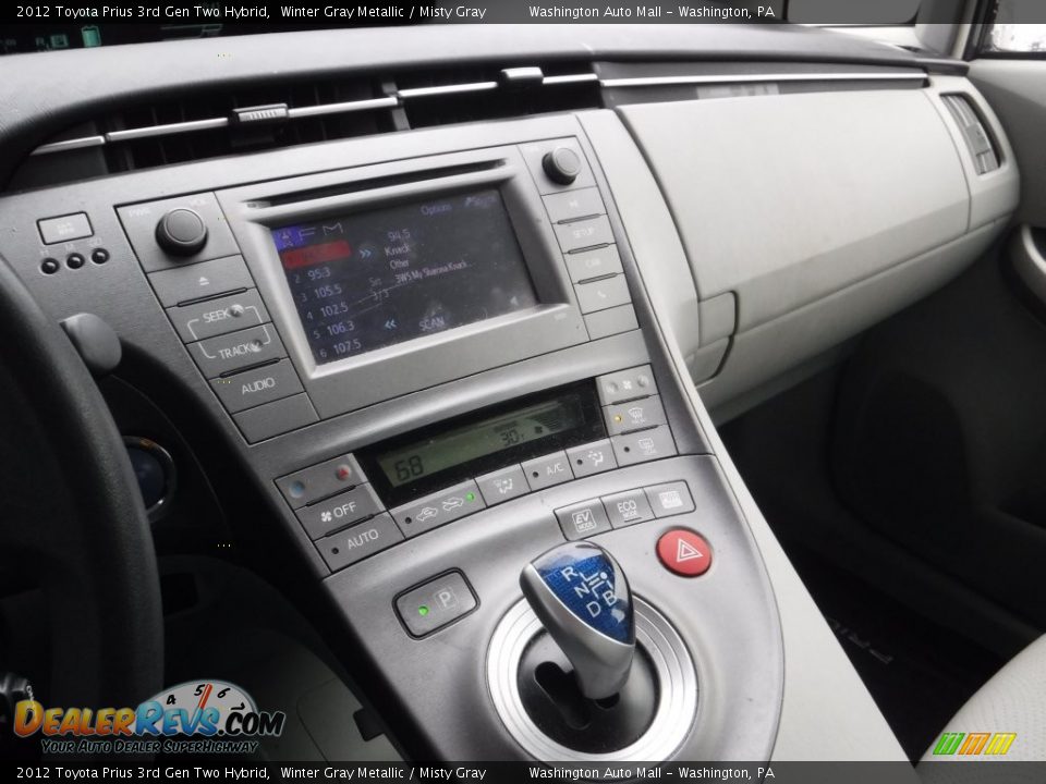 2012 Toyota Prius 3rd Gen Two Hybrid Winter Gray Metallic / Misty Gray Photo #12