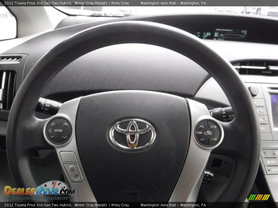 2012 Toyota Prius 3rd Gen Two Hybrid Winter Gray Metallic / Misty Gray Photo #13