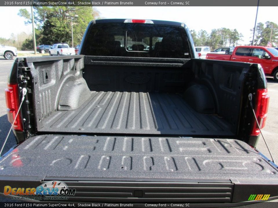 2016 Ford F150 Platinum SuperCrew 4x4 Shadow Black / Platinum Brunello Photo #5