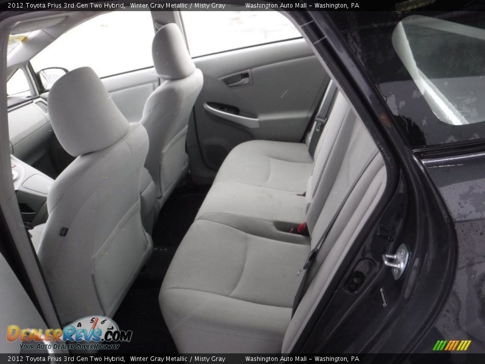 2012 Toyota Prius 3rd Gen Two Hybrid Winter Gray Metallic / Misty Gray Photo #16