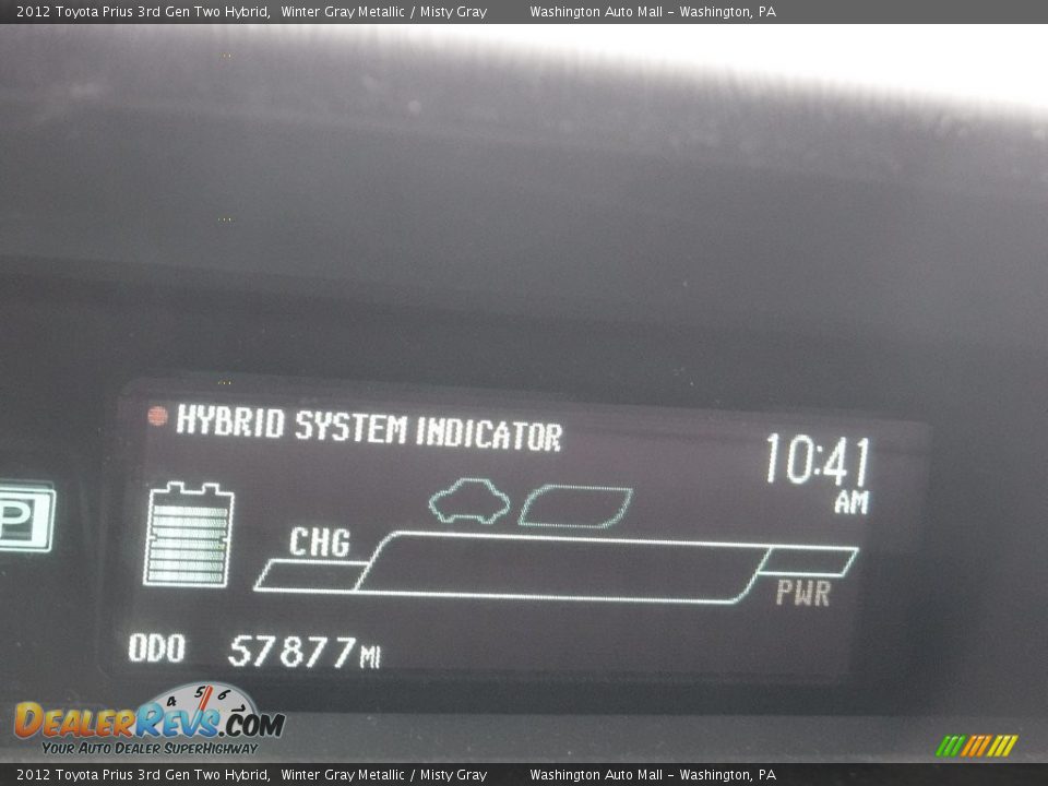2012 Toyota Prius 3rd Gen Two Hybrid Winter Gray Metallic / Misty Gray Photo #20